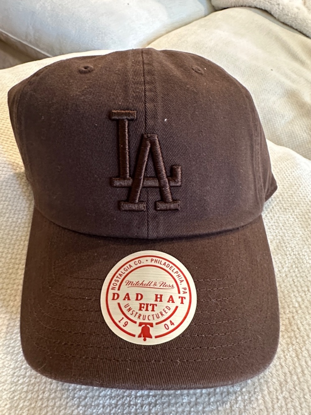 Mitchell & Ness Brown LA Dad Hat